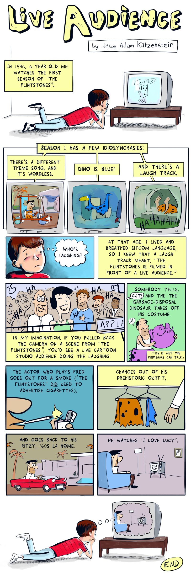 Illustration for article titled What does Fred Flintstone do when the cameras are off?